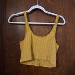 Free People Atlas Crop Top Yellow Size M Photo 2