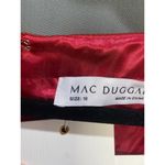 Mac Duggal Blouson Dress Women's 18 Red Sheer Long Sleeve Surplice Ball Gown B4 Photo 6