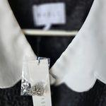 Mable Adara Peter Pan Collar Mini Dress NWT Size Small Black Photo 2