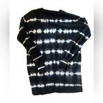 Sanctuary  Black and White Striped Tie Dye Long Cardigan | Small Photo 1