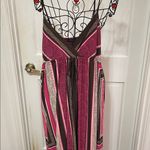 🥳🥳BOGOHO 🥳🥳🥳Elegant Pink and Brown Maxi Dress Size XL Photo 1