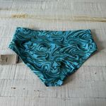 Nike Swirl High Waist Swim Bottoms NWT size XXL Ribbed in Aquarius Blue Photo 9
