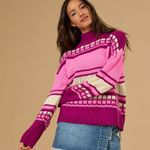 Altar'd State NWOT chandler textured sweater Small Oversized Photo 2