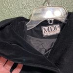 Vintage MDP Mario De Pinto Black Wool Velvet Dress Coat Size XL Photo 3