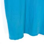 Lands' End Land’s End Sleeveless Swim Cover Up Embroidered Cotton Turquoise Size L Photo 3