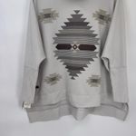 Simply Southern Turtleneck Sweater Womens One Size Gray Aztec Dolman Sleeve NEW Photo 2