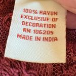 Sundance Burgundy High Neck Lace Yoke Boho Dress Long Sleeve Sz 8 🧡 Red Photo 8