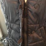 Super Cute Grey Fur Hooded Zip Up Vest Photo 2