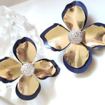 ZARA New!  Floral Post Back Earrings Photo 8
