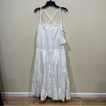 KHAITE NWT   Thea Pleated Maxi Dress $1,480 size 4 white  twill cotton maxi Photo 2