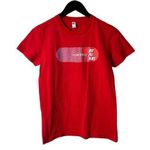 Los Angeles Apparel 2017 Maroon 5 T Shirt Womens Red Small S Graphic Tee Pop Band 100% Cotton Solid Photo 0