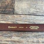 Ariat Brown Leather Belt with Ornate Buckle Photo 2