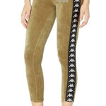 Kappa  Olive Green 222 Banda Stele Rhinestone Leggings, L NWT Photo 0
