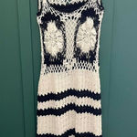 None Black and white crochet mini dress or swim cover up Photo 0