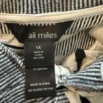 Ali Miles Wave Tunic Sz 1X White & Black Lagenlook Asymmetric Art To Wear Artsy Photo 6