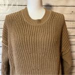 Banana Republic  Tiernan Relaxed Chunky Cotton Cropped Sweater Iced Latte Beige Photo 5