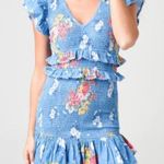 Love Shack Fancy Sonora Ruffled Mini Dress NWT Marine blue NWT Photo 0