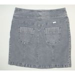 prAna Womens New 6 Merrigan Noir Blue Skirt Corduroy NWT  Work Buttons Casual 18" Photo 6