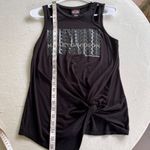 Harley Davidson Motorcycles Black Rhinestone Logo Tank Size S Photo 5