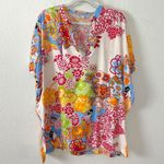 Natori  Geisha Garden Mandarin Tunic Top Large NWT V Neck Sleep Lounge Photo 1