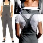 REWASH  Charcoal(GRAY)Cotton Blend drawstring waist lounge wear KNIT Overalls S Photo 1