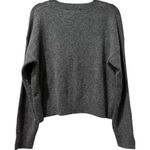 Natural Life Favorite Sweater Gray Floral Boxy Cozy & Soft Pullover Crewneck L Photo 1