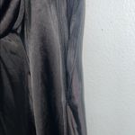 Flawed*** Small Black Satin Halter Neck Midi Dress Photo 12