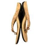 Vionic BELLA II TOE POST GOLD CORK TAN BOW FRONT SANDAL 9.5 Photo 2