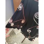 Maggie Barnes 4X Black Embroidered Swirls 3/4 Sleeve Top Plus Size Photo 2