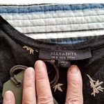 All Saints Rosi Bamboo Black Mini Dress Size 2 Photo 7