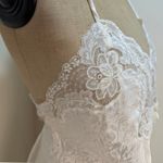 Dior Christian  Ivory Satin Lace Trim Slip Dress – Women's Designer FLAW Photo 3