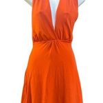 Bacardi Mango Fusion Orange Halter Mini Dress Photo 0