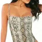 Salty Brand Snakeskin bodysuit with adjustable straps, M Photo 1