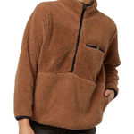 O’Neill Women’s XS Brown‎ Sutton Fleece Pullover Mock Neck Half Zip Jacket Brown Photo 0