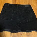 American Eagle Black Denim Mini Skirt Photo 3
