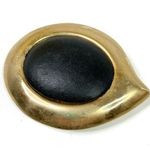 Daylor | Vintage BELT BUCKLE Gold/Black Made in USA Replacement Part Gold Photo 0