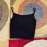 LA Hearts PacSun L.A. Hearts Black Ribbed Spaghetti Strap Sweater Crop Tank Top Size Small Photo 0