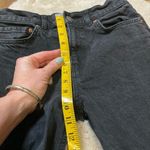 ASOS Design Crop Raw Hem Black Denim Jeans Size 28 Hi Rise Photo 5