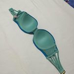 Victoria's Secret Victoria’s Secret Blue Strapless Padded Bikini Top Swimwear Top 32D Photo 5