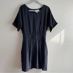 Ganni Fabulous Dress Dolman Sleeves & Pockets in Black, Size Medium Photo 2