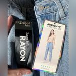 Simple Society AUTHENTIC SUPER HIGH RISE STRAIGHT jeans 7/28 Super Soft NWT Photo 2