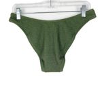 J.Crew NWT  Textured Curved Waist Cheeky Bikini Bottom Green Size Medium M NEW Photo 8