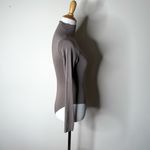 SKIMS  Essential Brown Satin Long Sleeve Mock Neck Bodysuit Photo 4