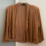 H&M Faux Suede Tan Draped Blazer Photo 5