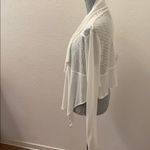 Anthropologie Vanessa Virginia  off white cardigan open sweater small S Beautiful Photo 2