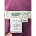 Coldwater Creek  Purple Wool Blend Tweed Swing Coat Jacket Blazer PXL Petite Photo 4