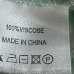 MELISSA ODABASH Bria Folie Maxi Kaftan Women's Size Small Green & White Photo 7