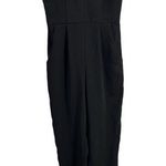 Amanda Uprichard Jumpsuit Black Corset Top Night Out Formal Strapless P 0/2 New Photo 0