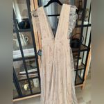 Altar'd State Tulle maxi dress ruffle flutter sleeve glitter stars formal sparkly vneck aster Photo 1