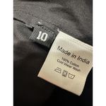 WRAY Black Cotton Pleated Wide Leg Cropped Culotte Trousers Pants Size 10 Photo 6